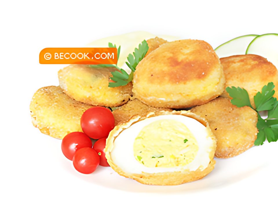 Panerte egg med squash, pluss squashboller